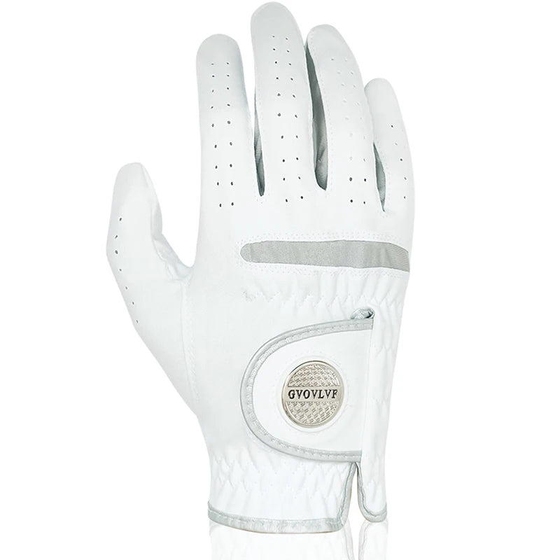 Golf Glove with Magnetic Marker