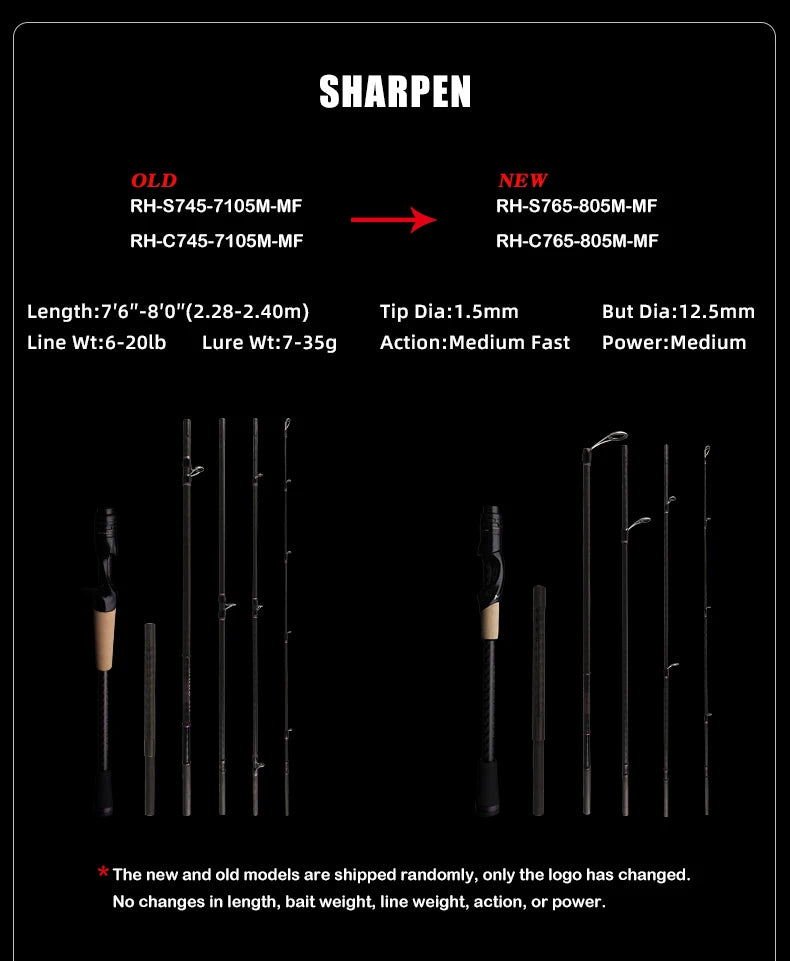 PURELURE SHARPEN Travel Fishing Rod