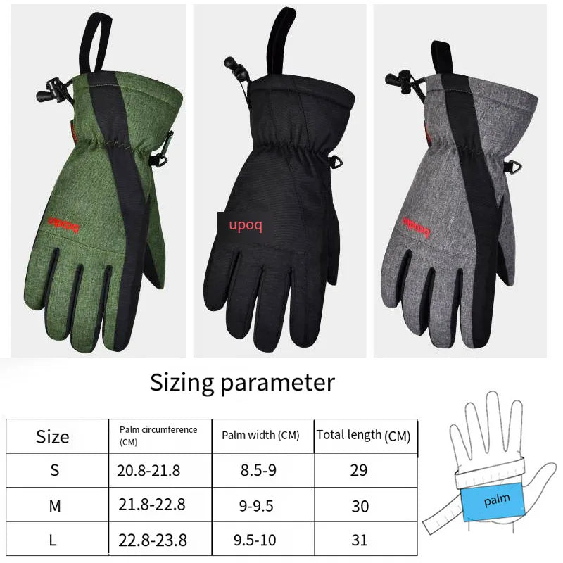 Silicone Anti-slip Ski Gloves