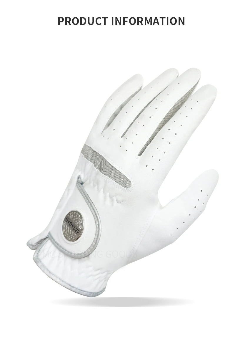 Golf Glove with Magnetic Marker