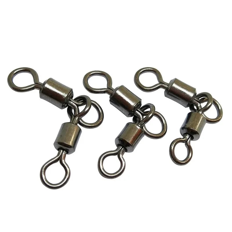 50/100pcs Bearing Swivel Fishing Connector