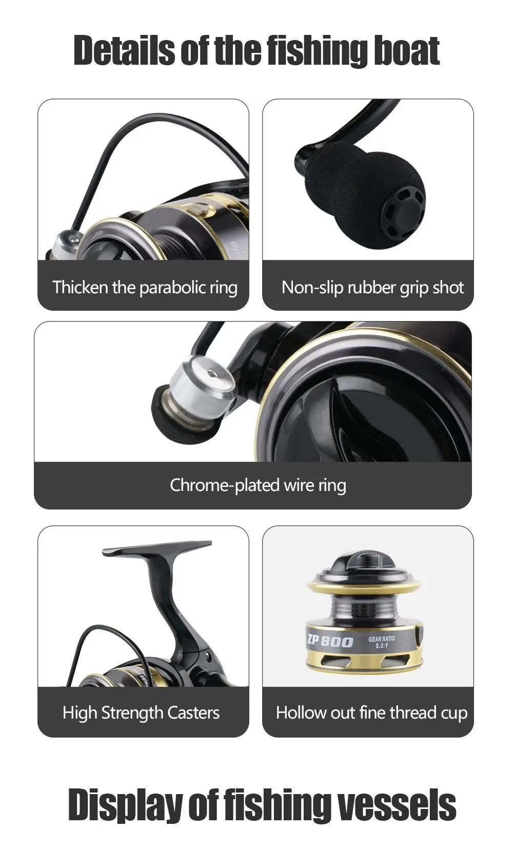 Huidiao 500/800 Series Fishing Reel