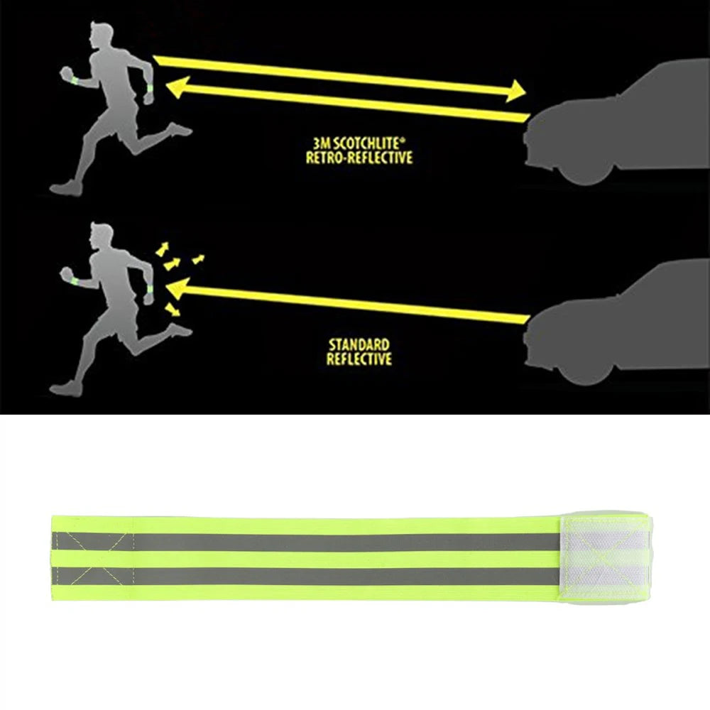 2PCS Running Reflective Arm Bands