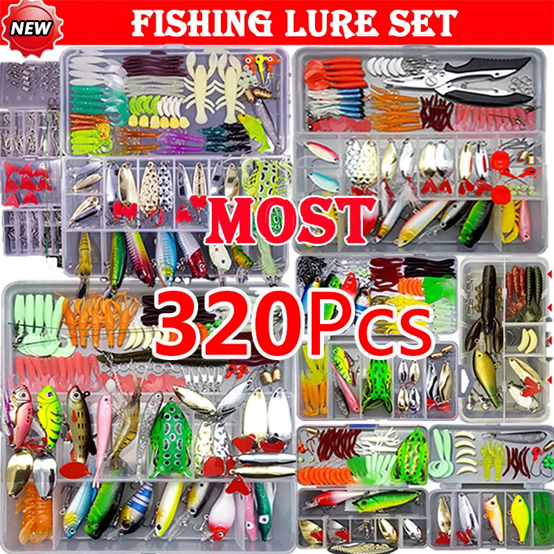 Fishing Lure Kit – Soft and Hard Bait Set