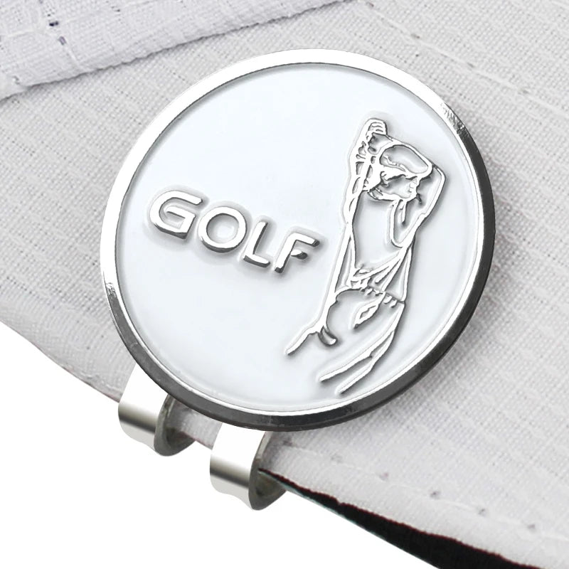 Golf Ball Marker with Magnetic Hat Clip