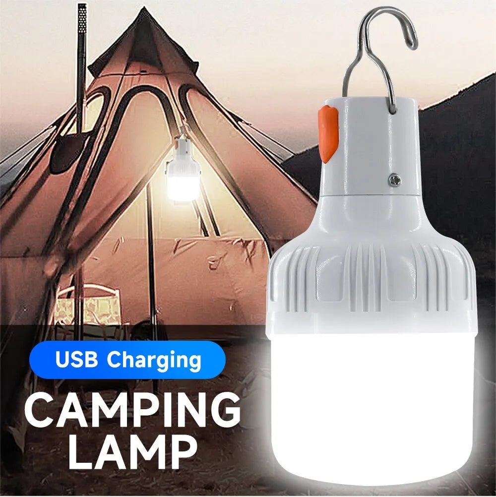 60W Emergency USB Rechargeable LED Light Bulb Lantern