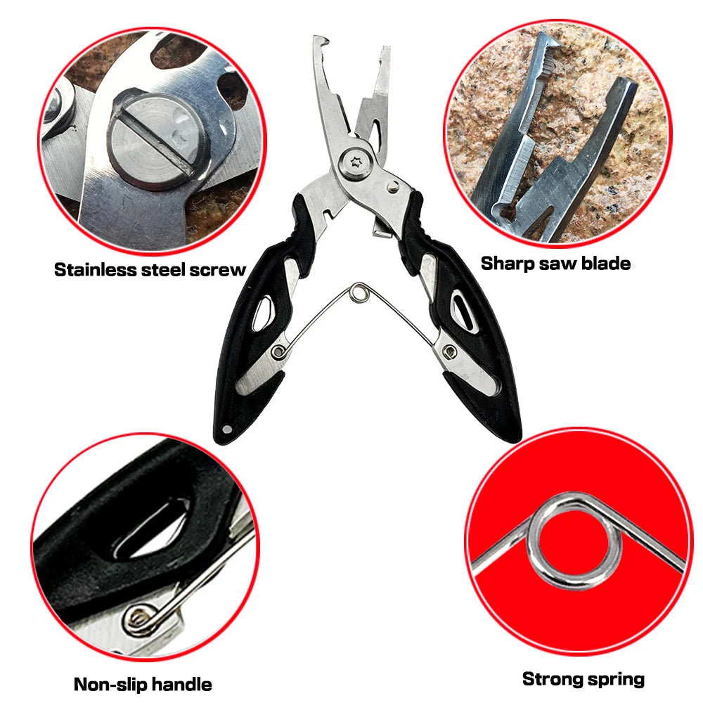 Stainless Steel Lure Pliers & Fish Controller Set