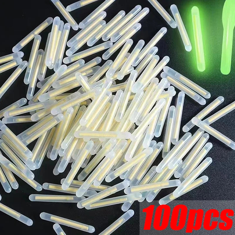 50/100PCS Firefly Fluorescent Fishing Rod Lights