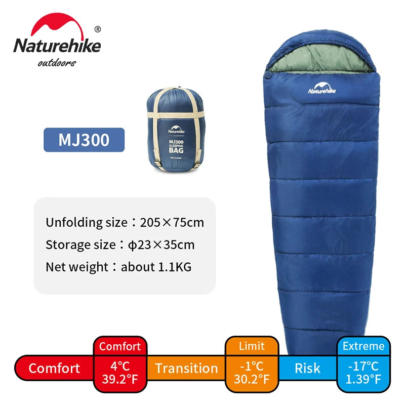 Naturehike Sleeping Bag MJ300 -1℃ Lightweight