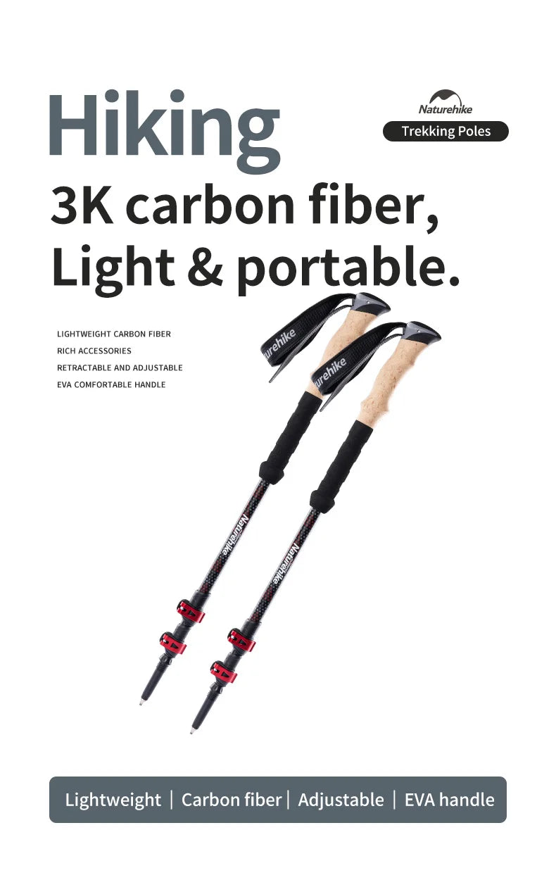 Naturehike Carbon Fiber Trekking Poles