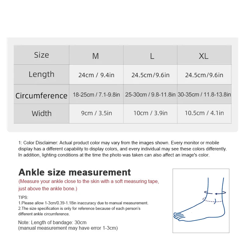 Adjustable Compression Ankle Support