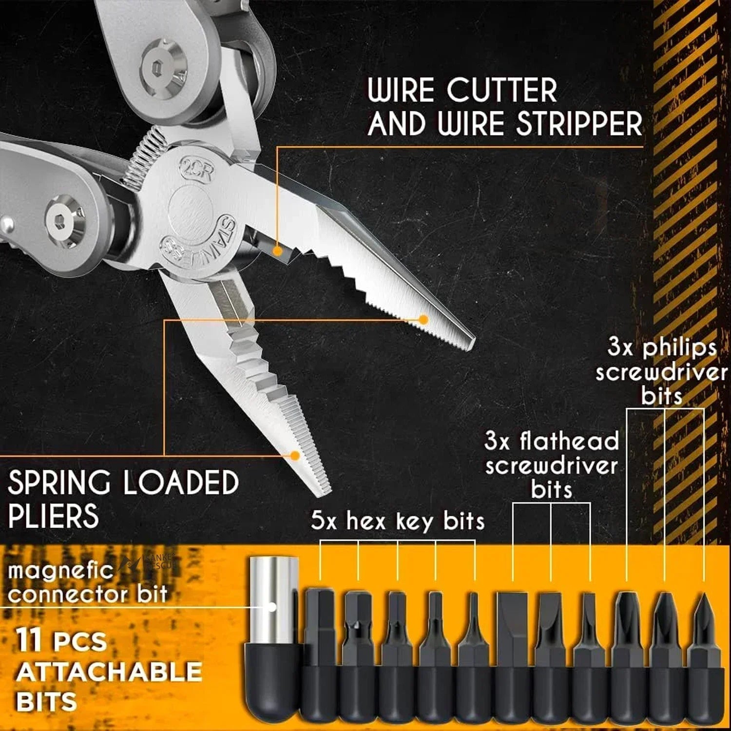 Multifunction Mini Tactical Folding Scissors