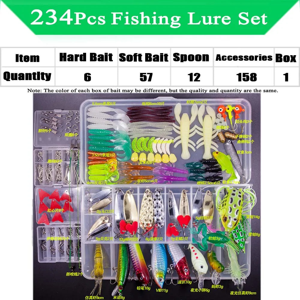 Fishing Lure Kit – Soft and Hard Bait Set