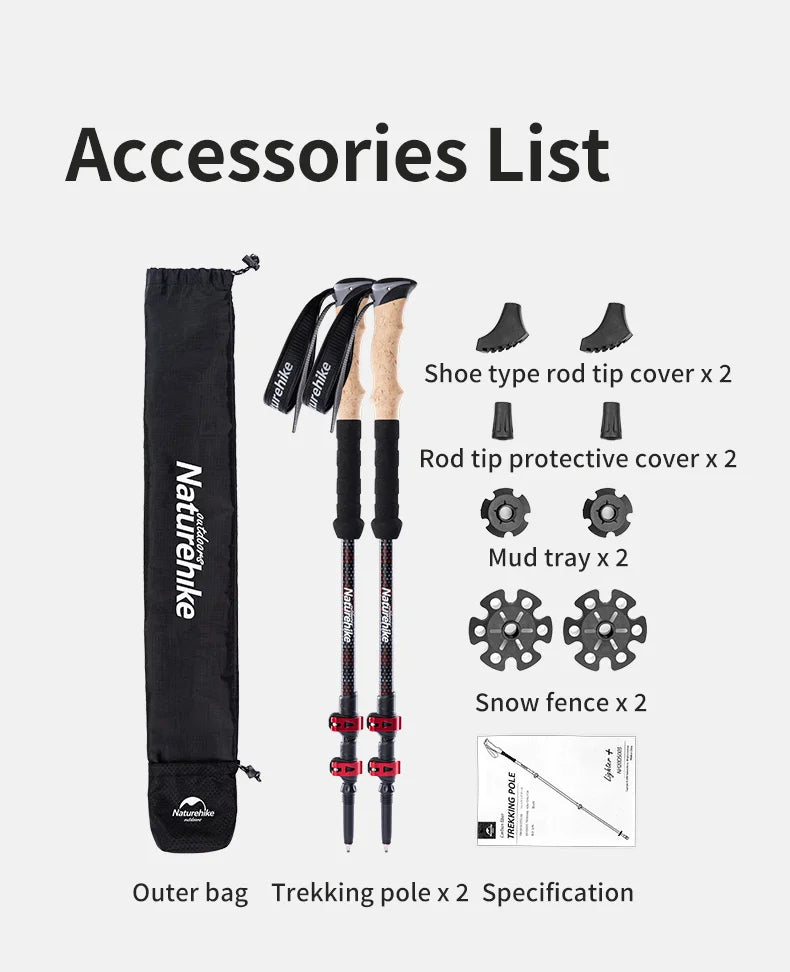 Naturehike Carbon Fiber Trekking Poles