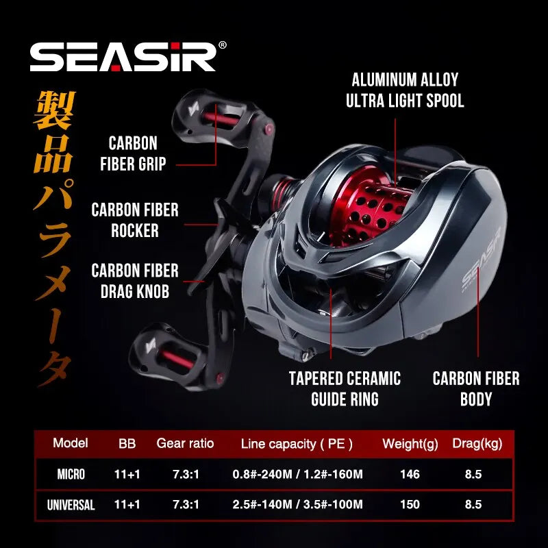 Seasir Mansory Baitcasting Fishing Ree