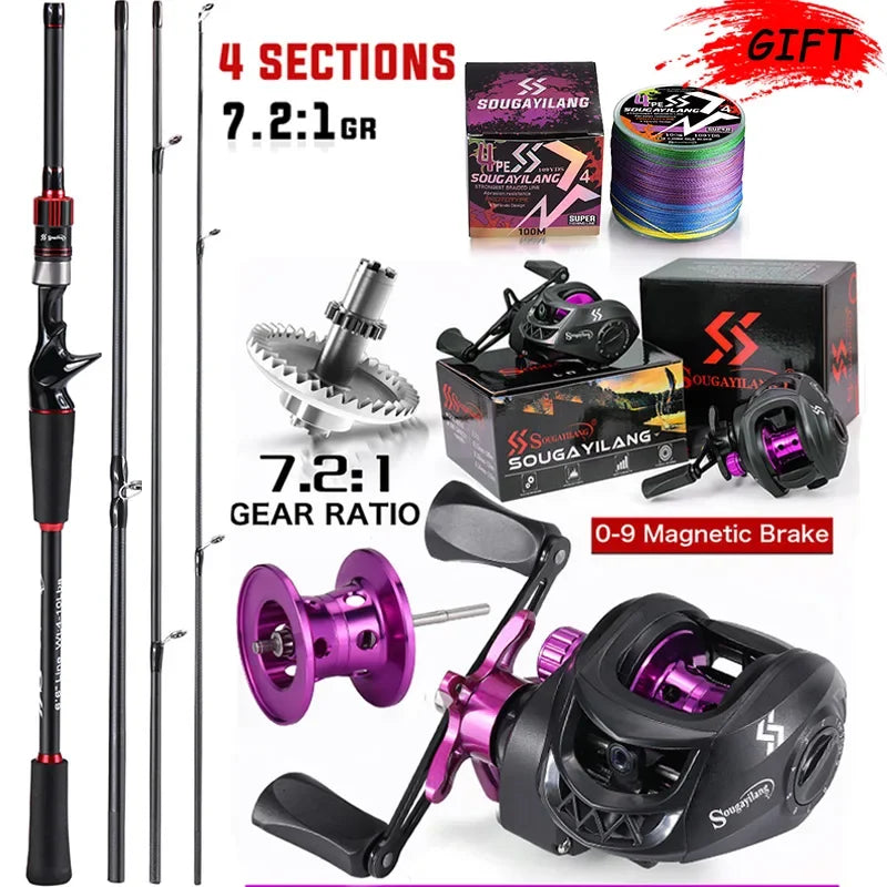 Sougayilang Fishing Rod and Reel Combo