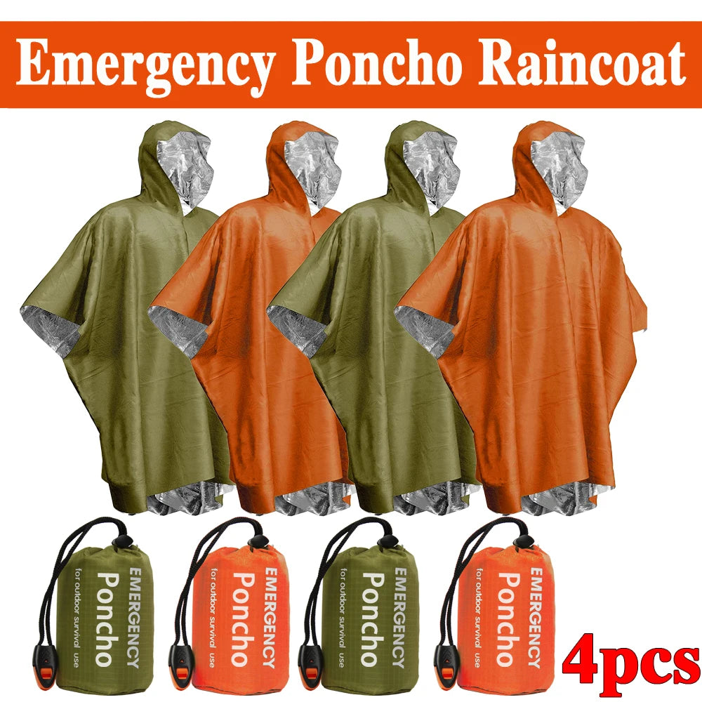 Emergency Waterproof Raincoat Poncho