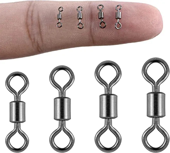 50/100pcs Bearing Swivel Fishing Connector