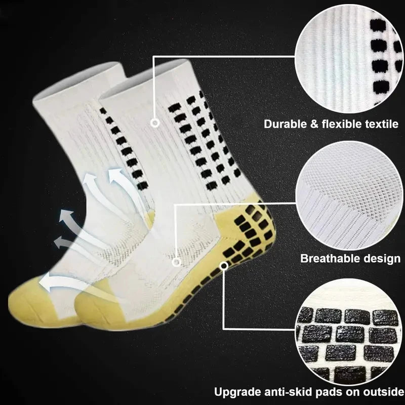 Men’s Grip Soccer Socks and Knee Pads