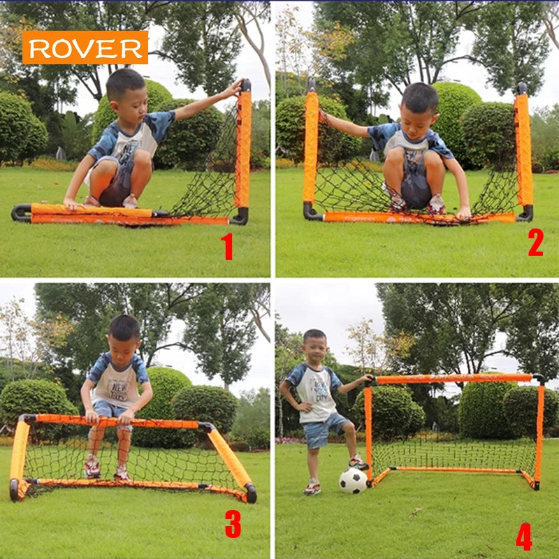 Mini Folding Soccer Goal Post Net Set