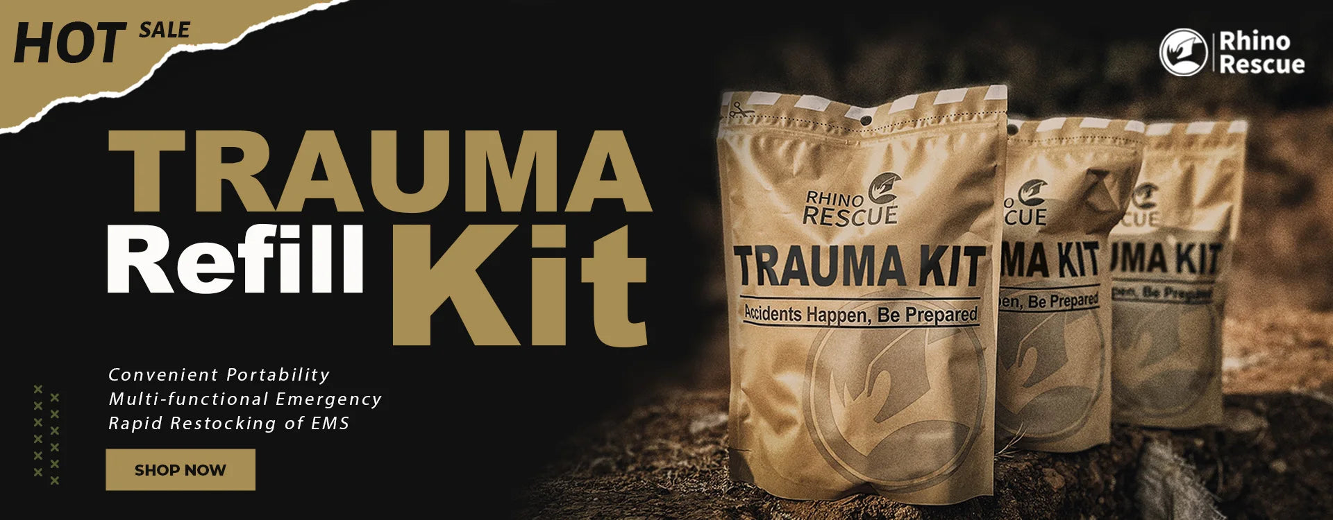 RHINO RESCUE EDC IFAK Survival Trauma Kit