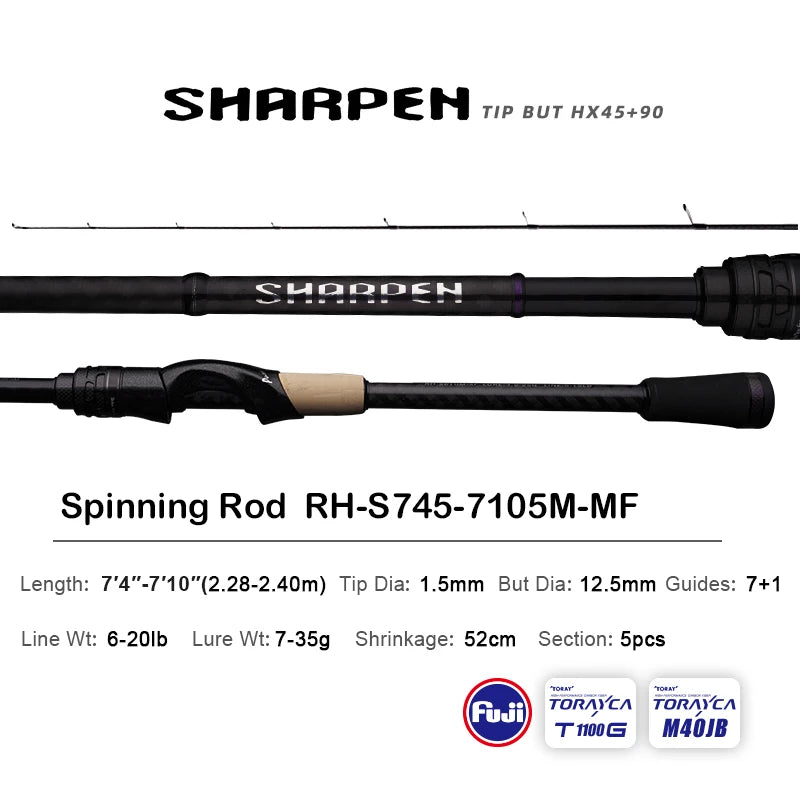 PURELURE SHARPEN Travel Fishing Rod