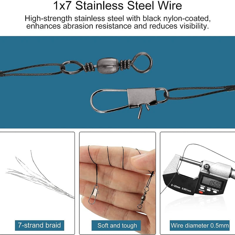 Anti-Bite Steel Fishing Line