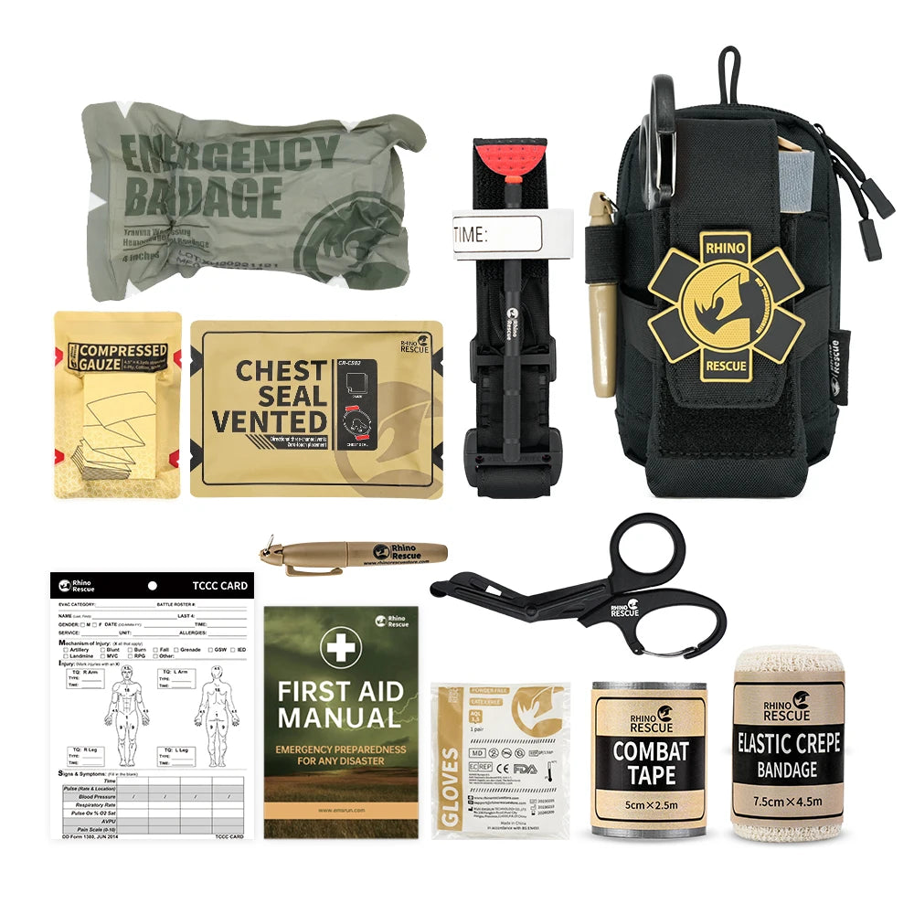 RHINO RESCUE EDC IFAK Survival Trauma Kit