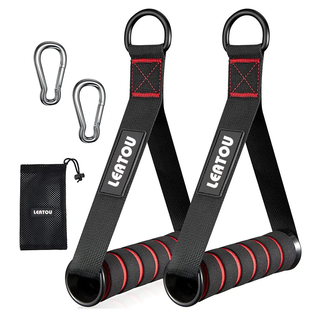 D-Ring Metal Gym Handles: